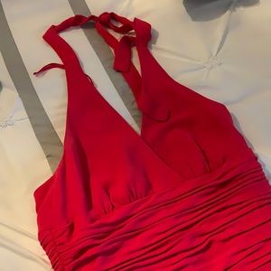 Color looks red but it is a beautiful hot pink.